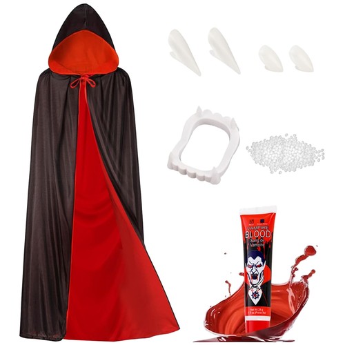 Vampir umhang kostüm set - vampir,